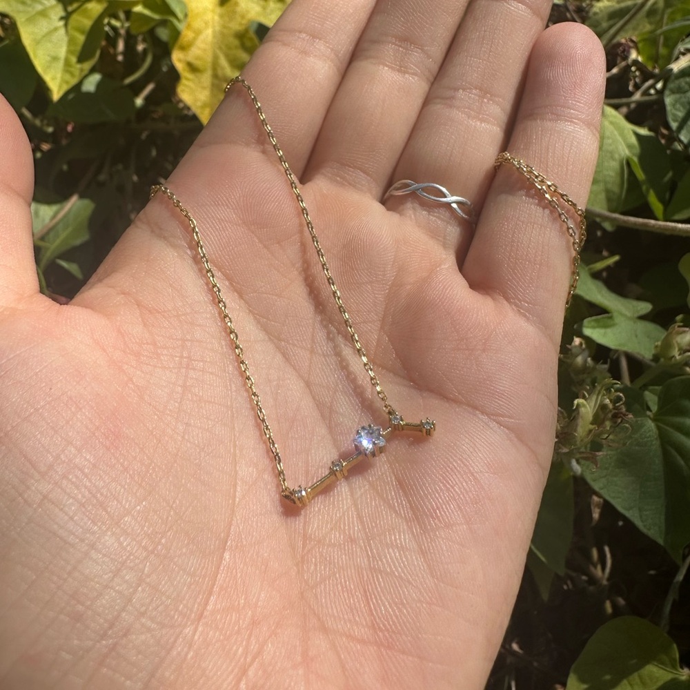 Gold Dipped Aries Necklace - image 1